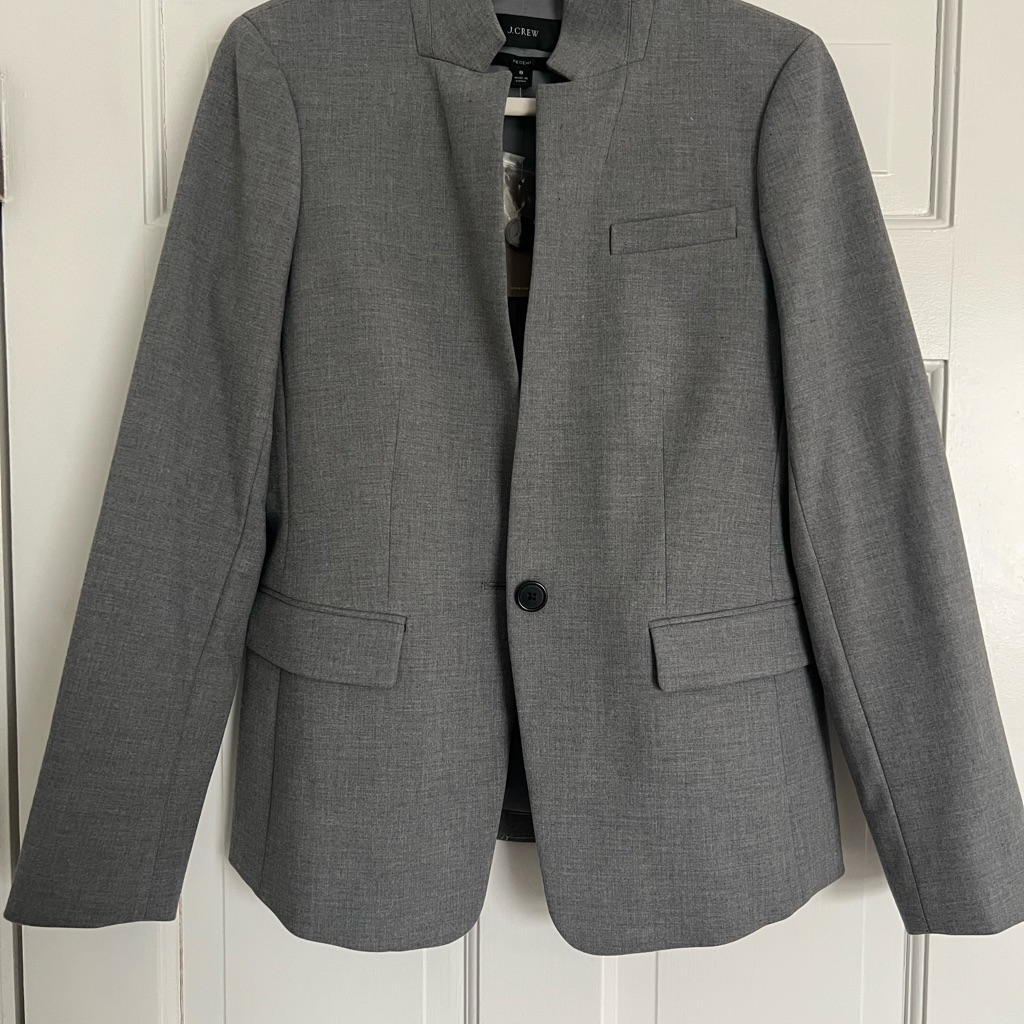 Nwt - J. Crew Women's Gray Regent Blazer